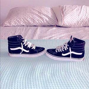 Black and White High Top Vans